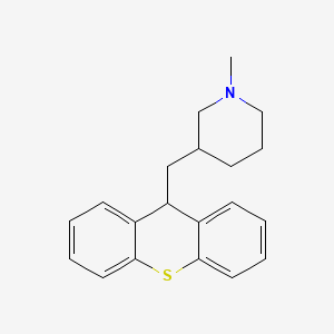 Структурная формула Metixene hydrochloride hydrate, CAS 7081-40-5, формула C20H26ClNOs