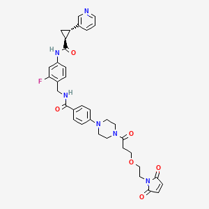 Структурная формула NAMPT inhibitor-linker 1, CAS 2241019-57-6, формула C36H37FN6O6