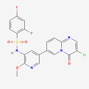 Структурная формула PI3K/mTOR Inhibitor-2, CAS 1848242-58-9, формула C20H13ClF2N4O4S