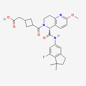 Структурная формула TAK-828F, CAS 1854901-94-2, формула C28H32FN3O5