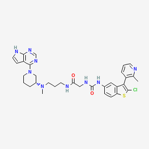 Структурная формула Dot1L-IN-1, CAS 2088518-50-5, формула C32H36ClN9O2S