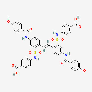 Структурная формула MtbHU-IN-1, CAS 59736-84-4, формула C44H36N4O12S2
