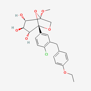 Структурная формула HSK0935 (HSK-0935; HSK 0935), CAS 1638851-44-1, формула C22H25ClO7