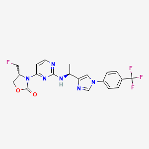Структурная формула IDH1 Inhibitor 1, CAS 2234285-81-3, формула C20H18F4N6O2