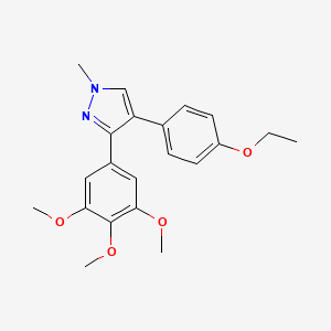 Структурная формула Tubulin inhibitor 1, CAS 2237054-53-2, формула C21H24N2O4