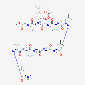 Структурная формула Cyclosporin A-Derivative 1 Free base, CAS 286852-20-8, формула C65H117N11O14