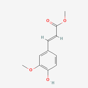 Структурная формула Ferulic acid methyl ester, CAS 2309-07-1, формула C11H12O4