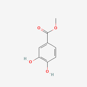 Структурная формула Methyl 3,4-dihydroxybenzoate, CAS 2150-43-8, формула C8H8O4