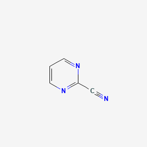 Структурная формула 2-cyano-Pyrimidine, CAS 14080-23-0, формула C5H3N3