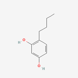 Структурная формула 4-Butylresorcinol, CAS 18979-61-8, формула C10H14O2