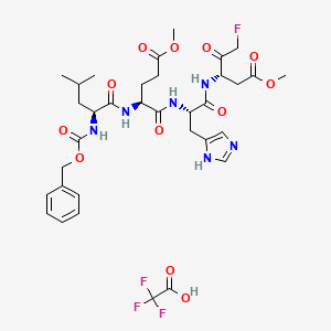 Структурная формула Z-LEHD-FMK;Caspase-9 Inhibitor, CAS 524746-03-0, формула C34H44F4N6O12