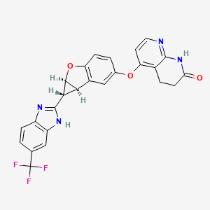 Структурная формула Lifirafenib;BGB-283;Beigene-283, CAS 1446090-79-4, формула C25H17F3N4O3