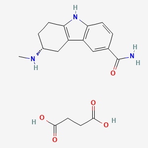 Структурная формула Frovatriptan Succinate, CAS 158930-09-7, формула C18H23N3O5