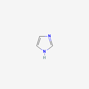 Структурная формула Imidazole;1,3-diazole; glyoxaline; 1,3-diazacyclopenta-2,4-diene, CAS 288-32-4, формула C3H4N2