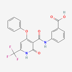 Структурная формула NRX2663, CAS 2763260-34-8, формула C20H13F3N2O5