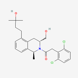 Структурная формула LY3154207, CAS 1638667-79-4, формула C24H29Cl2NO3