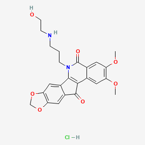 Структурная формула LMP-744 hydrochloride, CAS 308246-57-3, формула C24H25ClN2O7