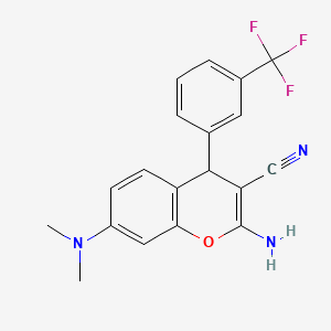 Структурная формула Chromeceptin, CAS 331859-86-0, формула C19H16N3OF3