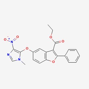 Структурная формула STOML3 inhibitor OB-1, CAS 300803-69-4, формула C21H17N3O6