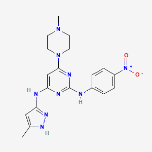Структурная формула AKI603, CAS 1432515-73-5, формула C19H23N9O2