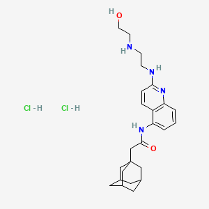 Структурная формула AZ10606120 dihydrochloride, CAS 607378-18-7, формула C25H36Cl2N4O2