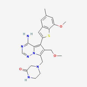 Структурная формула Rogaratinib, CAS 1443530-05-9, формула C23H26N6O3S