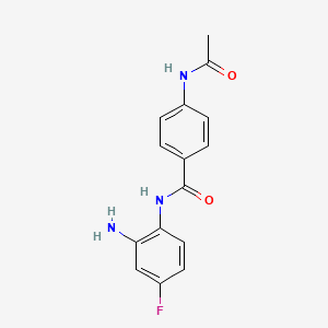 Структурная формула BRD3308, CAS 1550053-02-5, формула C15H14FN3O2