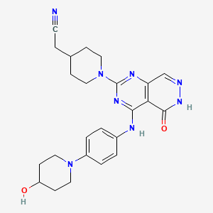 Структурная формула Gusacitinib (ASN-002), CAS 1425381-60-7, формула C24H28N8O2