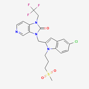 Структурная формула JNJ-53718678, CAS 1383450-81-4, формула C21H20ClF3N4O3S