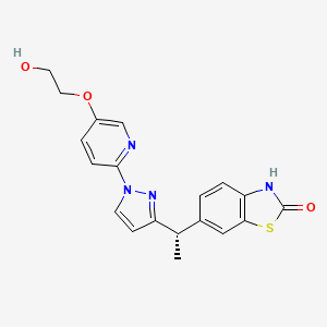 Структурная формула LY 3130481, CAS 1610802-47-5, формула C19H18N4O3S