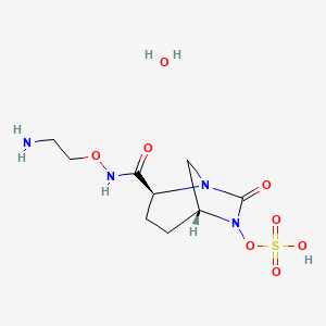 Структурная формула Nacubactam, CAS 2007923-17-1, формула C9H18N4O8S