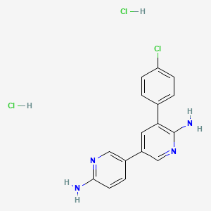 Структурная формула PF 6260933 dihydrochloride, CAS 1883548-86-4, формула C16H15Cl3N4