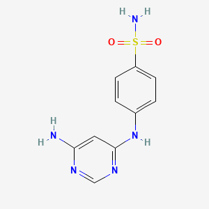 Структурная формула PNU-112455A, CAS 21886-12-4, формула C10H12ClN5O2S