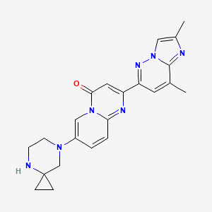 Структурная формула Risdiplam, CAS 1825352-65-5, формула C18H29N3O3
