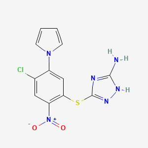 Структурная формула RH01687, CAS 302901-13-9, формула C12H9ClN6O2S