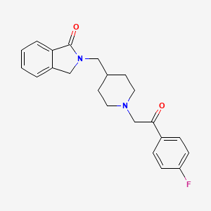 Структурная формула MIN-101, CAS 359625-79-9, формула C22H23FN2O2
