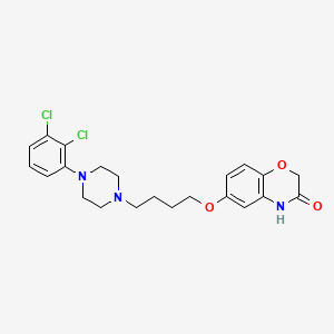 Структурная формула Brilaroxazine, CAS 1239729-06-6, формула C22H25Cl2N3O3