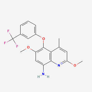 Структурная формула Tafenoquine succinate, CAS 106635-86-3, формула C28H34F3N3O7