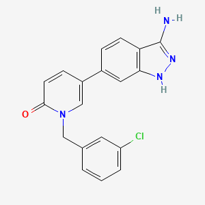 Структурная формула SEL-201, CAS 2095704-43-9, формула C19H15ClN4O