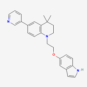 Структурная формула STAT5 inhibitor 17f, CAS 2111834-61-6, формула C26H27N3O