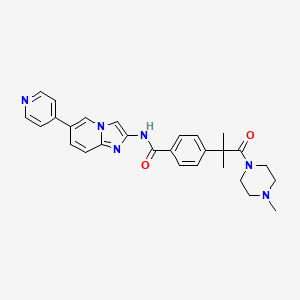Структурная формула CLK-IN-T3, CAS 2109805-56-1, формула C28H30N6O2