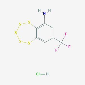 Структурная формула TC-2153, CAS 1381769-23-8, формула C7H5ClF3NS5