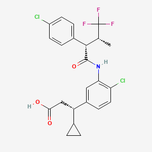 Структурная формула Runcaciguat, CAS 1402936-61-1, формула C23H22Cl2F3NO3
