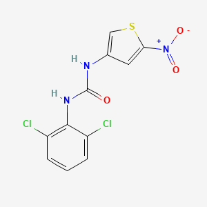 Структурная формула DFP00173, CAS 672286-03-2, формула C11H7Cl2N3O3S