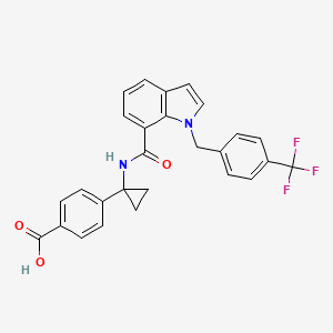 Структурная формула MF-766, CAS 1050656-06-8, формула C27H21F3N2O3