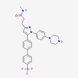 Структурная формула ILK-IN-2 (CPD 22: OSU-T315 analog), CAS 1333146-24-9, формула C30H30F3N5O