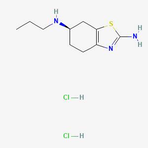 Структурная формула Dexpramipexole dihydrochloride, CAS 104632-27-1, формула C10H19Cl2N3S