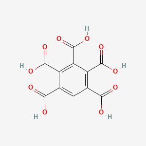 Структурная формула Benzenepentacarboxylic Acid, CAS 1585-40-6, формула C11H6O10