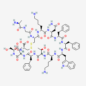 Структурная формула Cyclic somatostatin, CAS 38916-34-6, формула C76H104N18O19S2