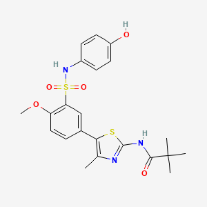 Структурная формула PI4KIIIbeta-IN-10, CAS 1881233-39-1, формула C22H25N3O5S2